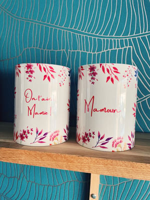 Image of Tasse On t'aime mamie personnalisable 