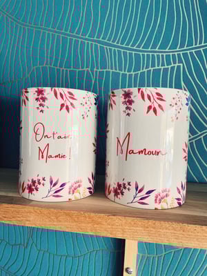 Image of Tasse On t'aime mamie personnalisable