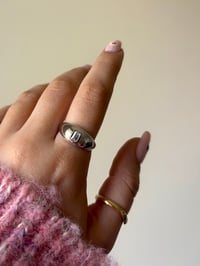 Image 1 of Baguette Dome Ring