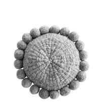 Image 1 of Pampa Monte Pom Pom Cushion Grey Mini