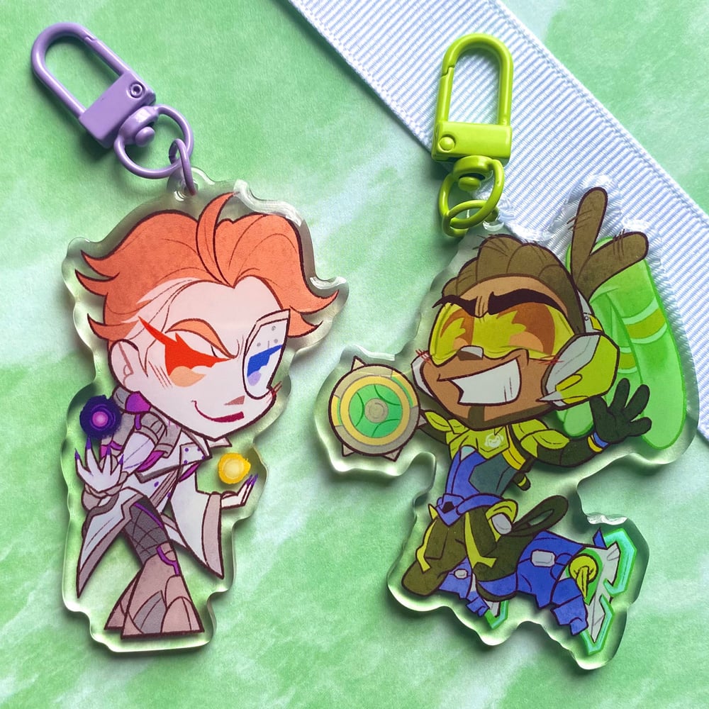 Image of OW SUPPORT KEYCHAINS