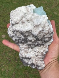Image 4 of Aqua Fluorite On Barite Specimen #1917 