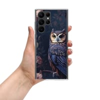 Image 2 of Baroque Style Gothic Inspired Owl Oil Painting Clear Case for Samsung®