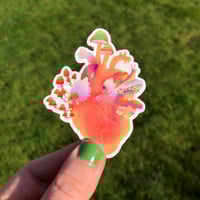 Image 1 of Heart transparent sticker