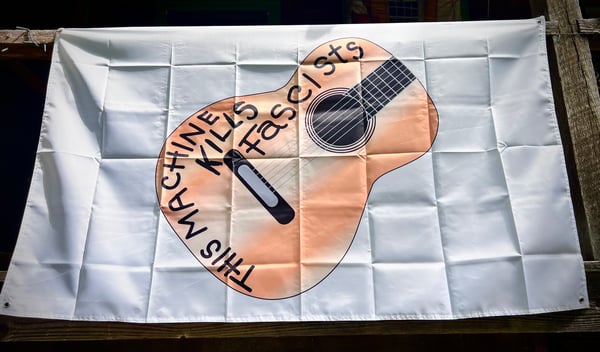 Image of GUTHRIE GUITAR FLAG (FULL SIZE) 