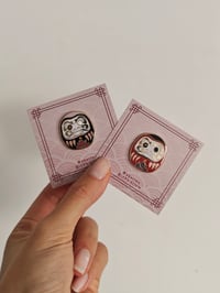 Image 2 of Daruma enamel pin