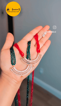 Image 1 of LHM-4002_American Diamond Hydropotey Long Mangalsutra Set