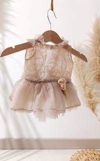 Image 2 of Newborn Girl Photo Prop Set – April (Pastel Beige)