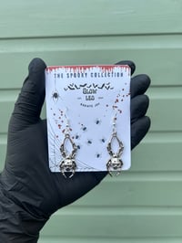 Image 2 of Skull Spider Earrings