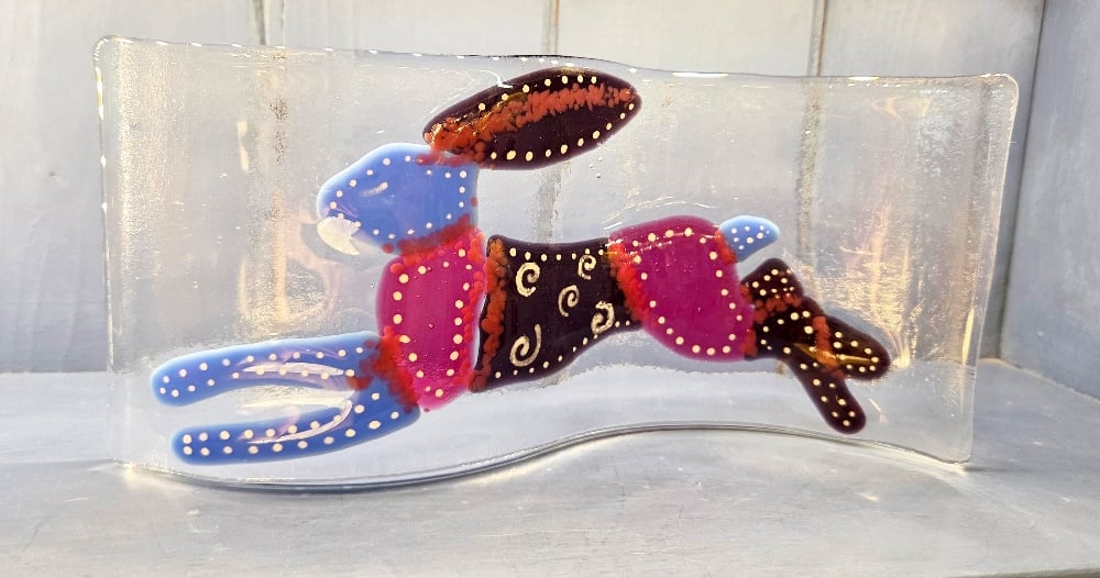 Image of Folk Art Hare Wave