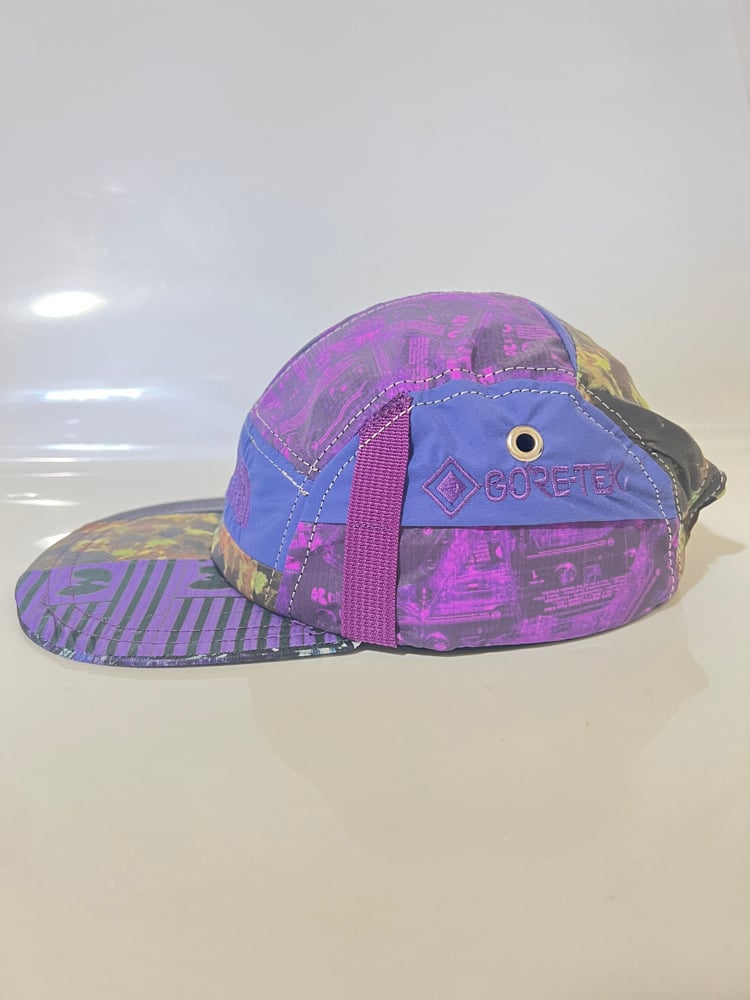 Purple Tape Mirror Reflect Glow 5-Panel Upcycle 
