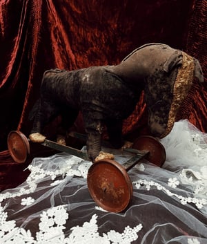 Image of Antique Pull Toy Horse