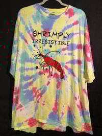 Image 1 of 4XL Shrimply Irresistible Tie Dye Shirt