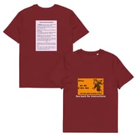 Image 8 of Unisex organic cotton t-shirt (get out of hell free card)