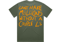 Image 2 of Oversized Cypress “2wny4our7evn” Tee W/Orange Writing 