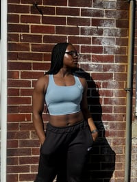 Image 4 of UPerform Elevate Cross Back Bra- Blue