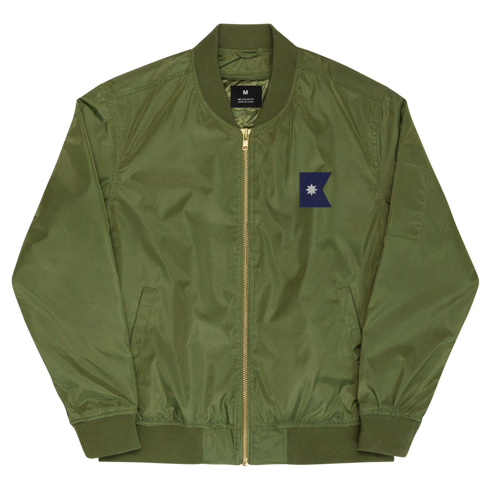 【PORTERNA】Rover Collar Bomber Jacket North Star Chevron Bomber Jacket | Minnesota Mercantile