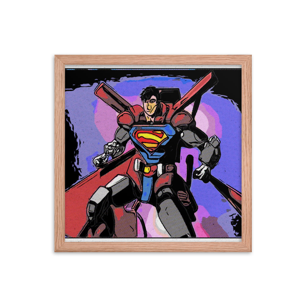 ZEN EXP - Robo-Superman Framed photo paper poster