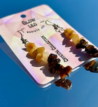 Image 2 of Yellow Agate & Tigers Eye Earrings