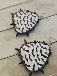 Image 3 of Black Planchette earrings 