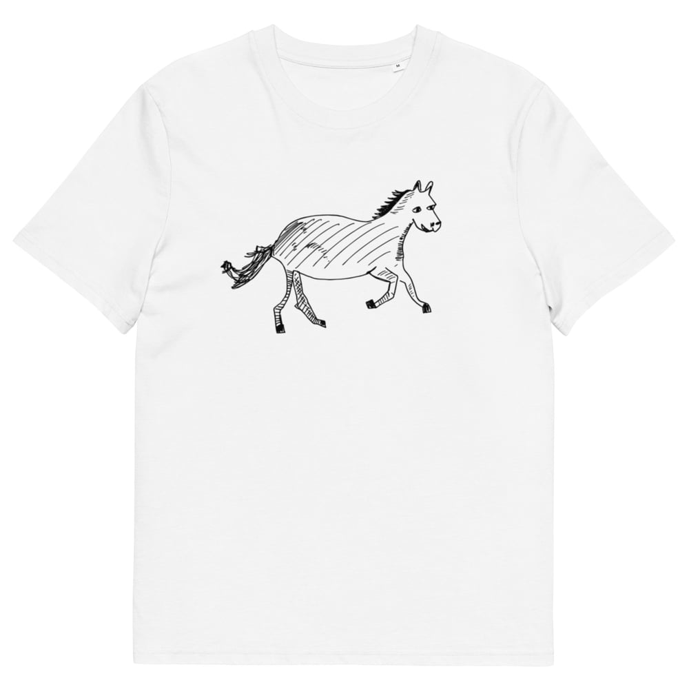Horse Drawing - Unisex organic cotton t-shirt