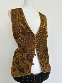 Image 2 of Vintage brown vest // L