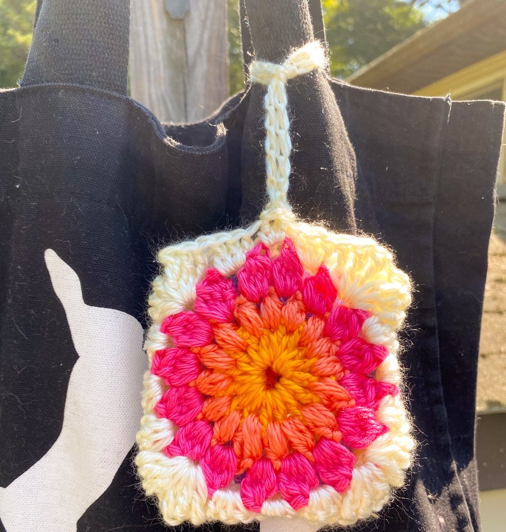 Image of Sunburst Square Bag Charm/Pouch