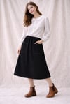 Black Denim Rachael Skirt with Free Postage sizes 8-20