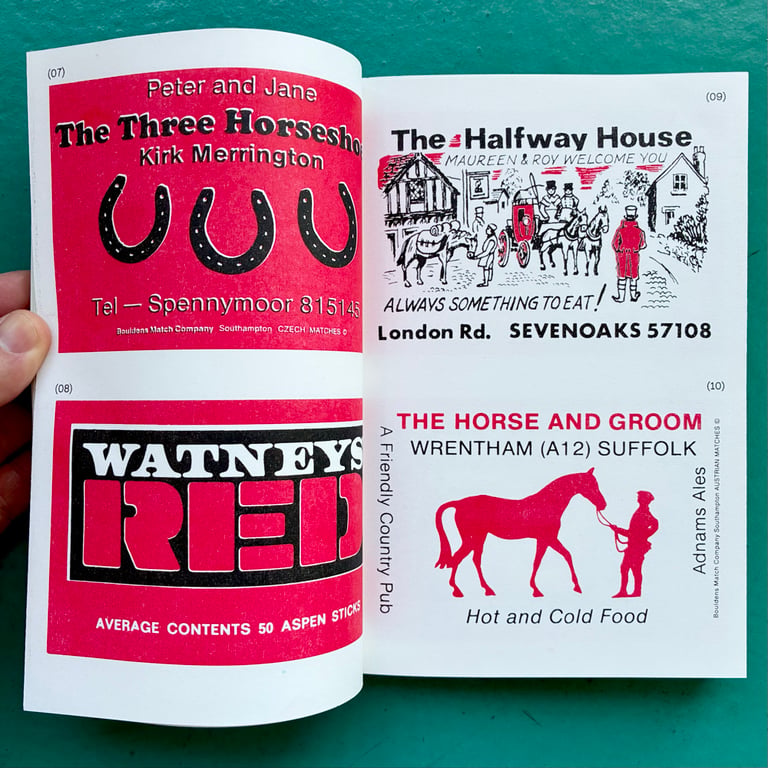 UK Pub Matchbox Labels 1968-1989 by Jumbo Press Image 2