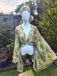 Image 1 of Pefkos co ord sarong set oranges lemons and gold 6-16 uk