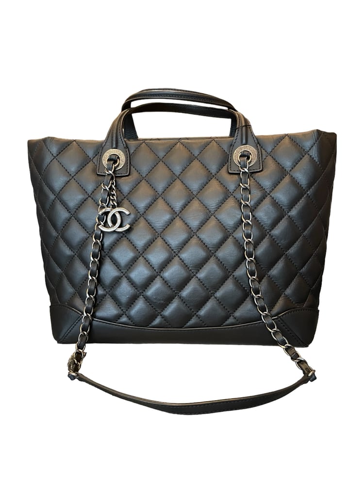 Image of Chanel Small Quilted Shopping Tote 1174-2