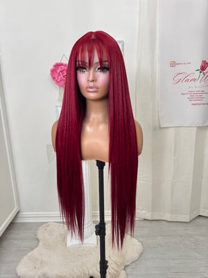 Image of Ruby bangs luxury pre cut lace (ready to ship) 