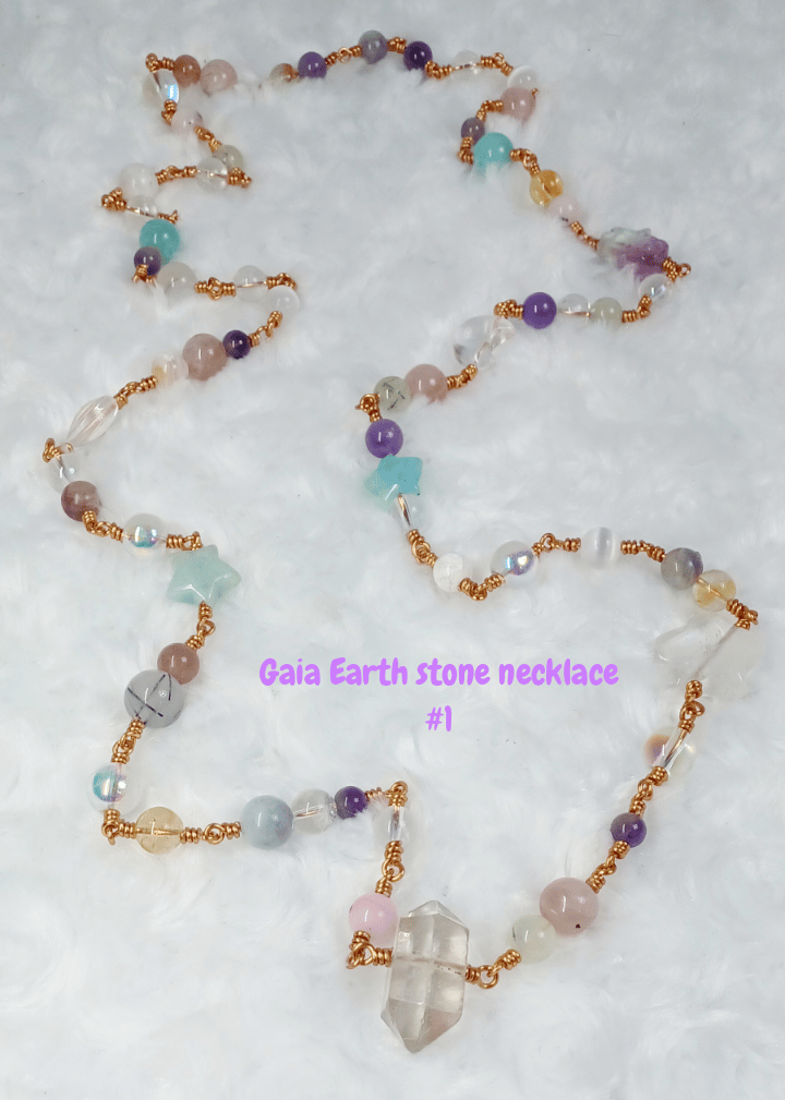 Image of Gaia Earth stone necklace 