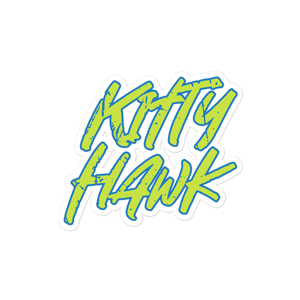Image of Kitty Hawk Sticker (Green)