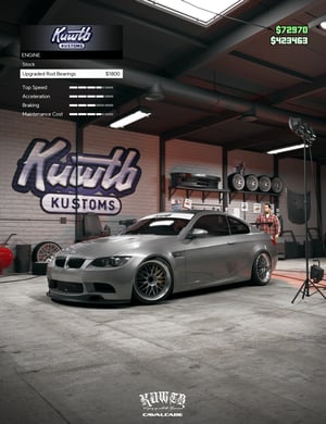 Image of KUWTB Kustoms Garage E92 M3 Poster