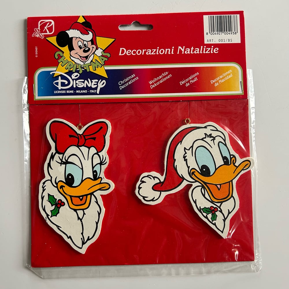 Image of Suspensions disney noël : donald et daisy