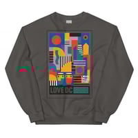 Image 1 of LOVEDCGOGO "ART DECO" Unisex Sweatshirt (see color options)