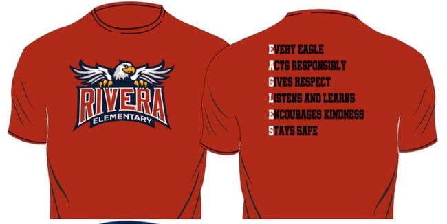 trussel hjul halvkugle Adult T Shirts | Rivera Elementary PTO Eagle Store