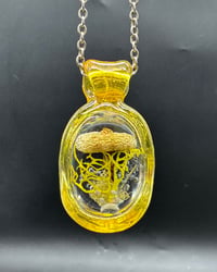 Image 2 of Yellow mushroom pendant
