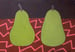 Image of ‘Pears on a Jazzy Tablecloth 
