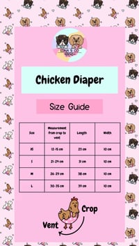 Image 2 of Flowers - Chicken Diaper