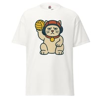 Image 5 of Maneki-Neko Polo Cat Big Print - Adult Tee