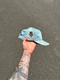 Image 5 of STRESSED LIGHT WASHED DENIM HOUSTON ASTROS CUSTOM FITTED CAP