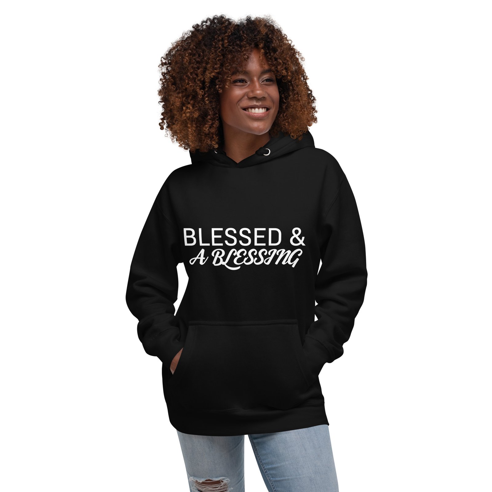 Blessed & A Blessing: Unisex Premium Hoodie | Cotton Heritage M2580