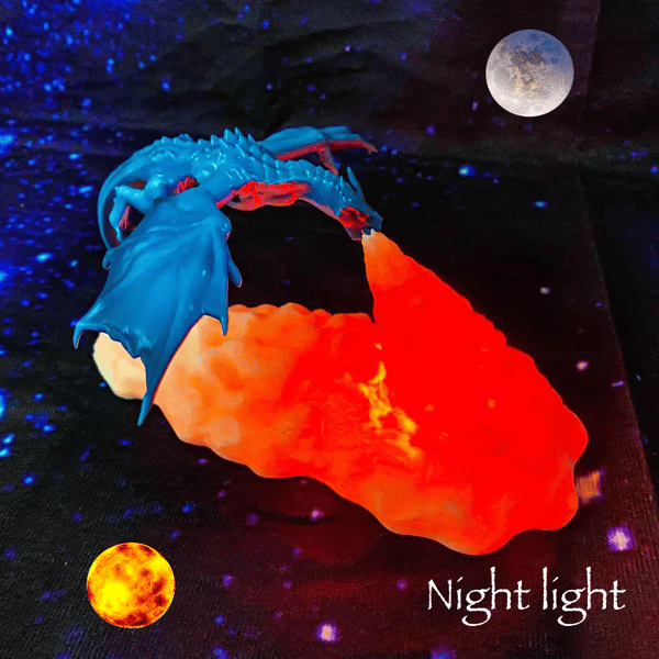 Image of Rechargeable Fire Breathing Dragon Night Light