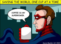 Image 3 of Heroes, Villains, and Coffee(coffee mug)