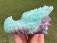 Image 9 of Dragon Head Skull Fluorite Carving #2030