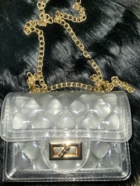 Image 1 of Clear Mini Jelly Handbag