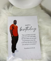Image 2 of Numbers 6:24 Men’s Birthday Card