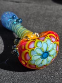 Image 1 of Large Rainbow Dotstack Pipe